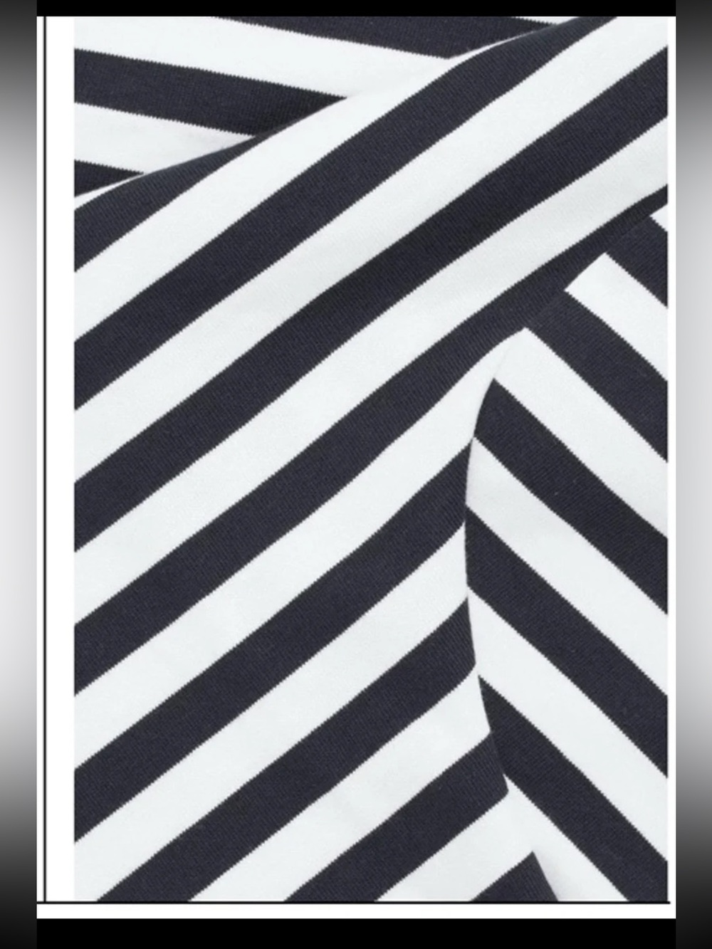 COS Stripe Boxy Tunic Mini Dress Dense Jersey Cotton Size Medium - Picture 7 of 12